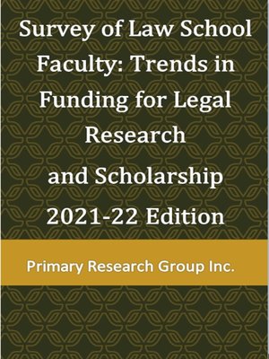 cover image of Survey of Law School Faculty